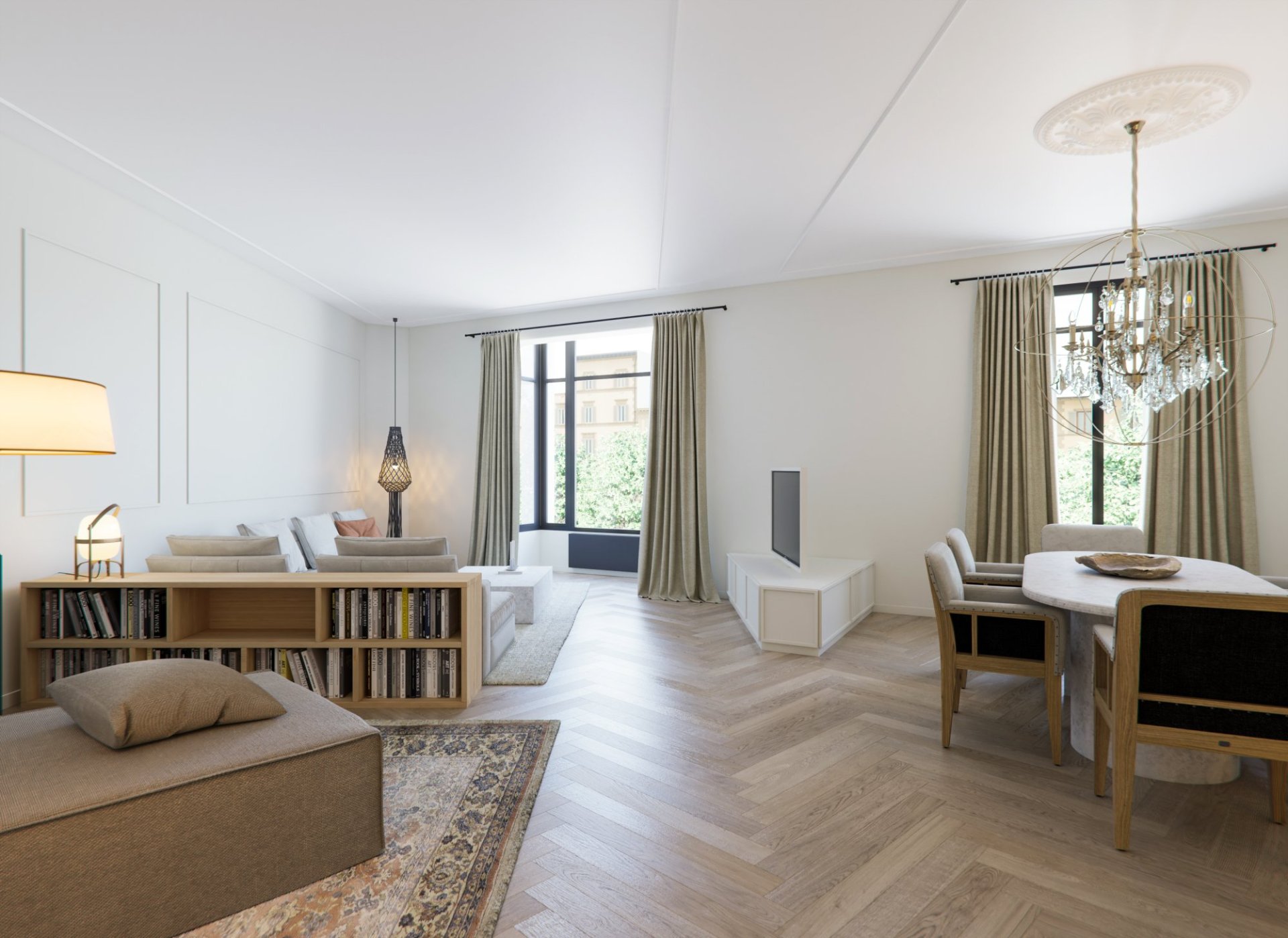 Apartamento en L'Eixample, Barcelona, España 3 dormitorios, 160 m2 No. 133137