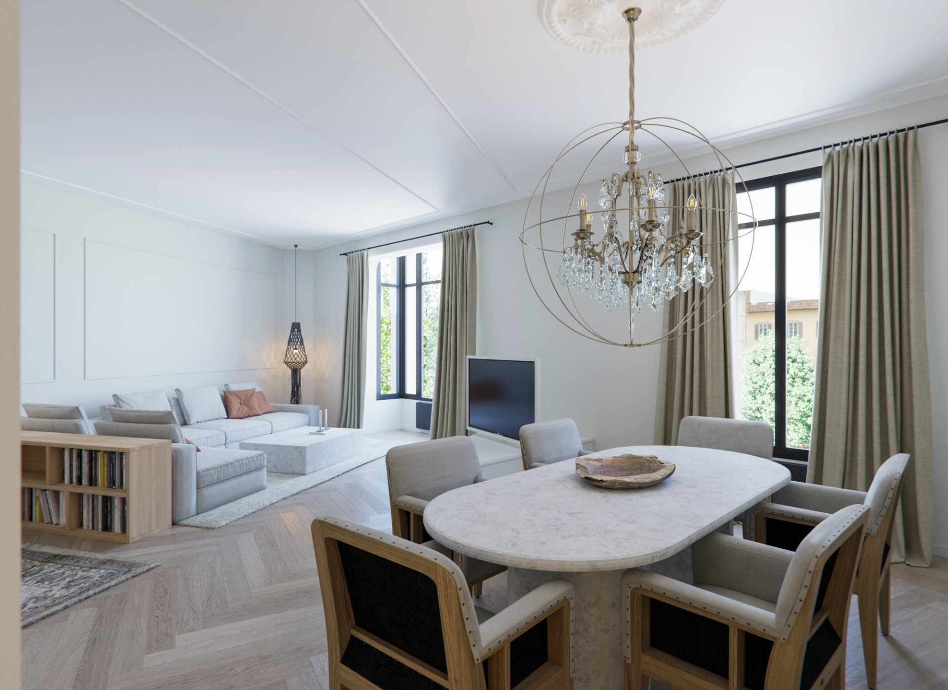 Apartamento en L'Eixample, Barcelona, España 3 dormitorios, 160 m2 No. 133137