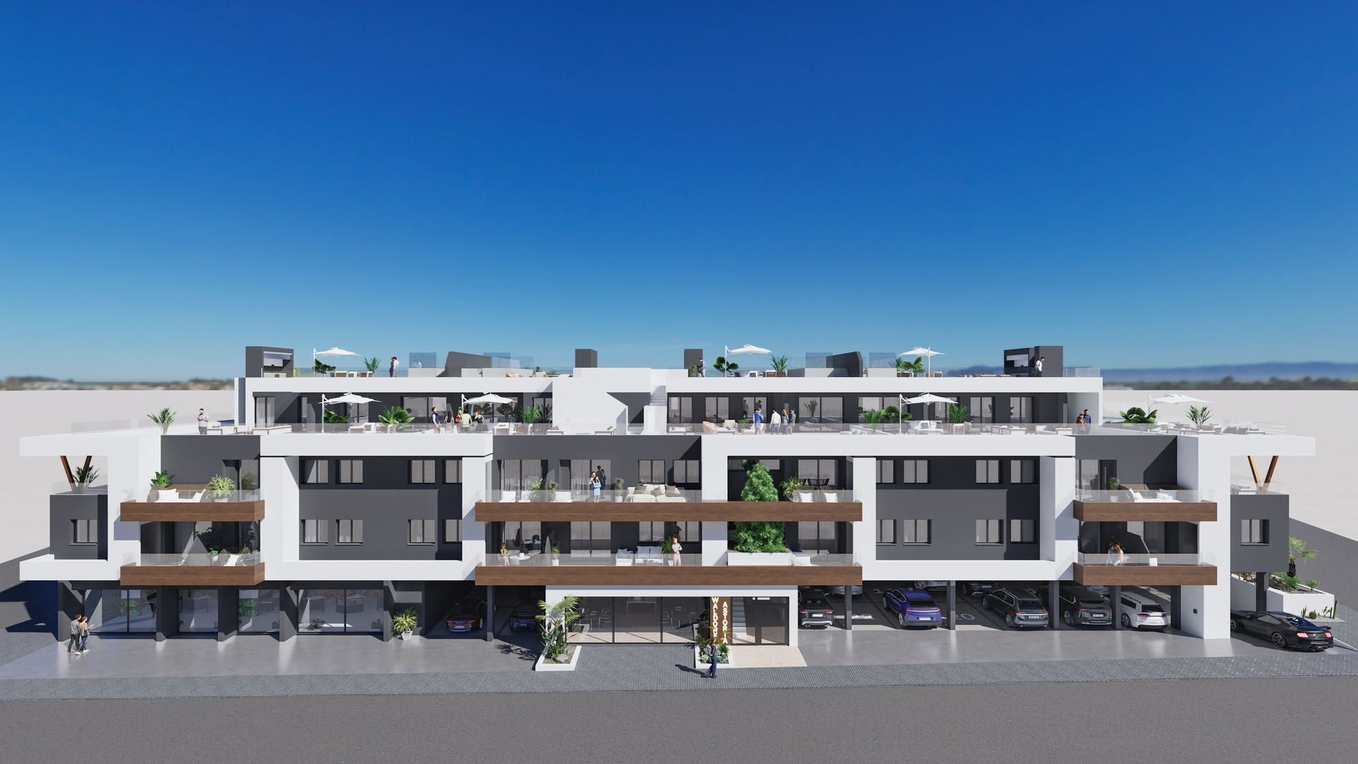 Kattohuoneisto Benijofar, Alicante, Espanja 3 makuuhuonetta, 241 m2 No. 109979