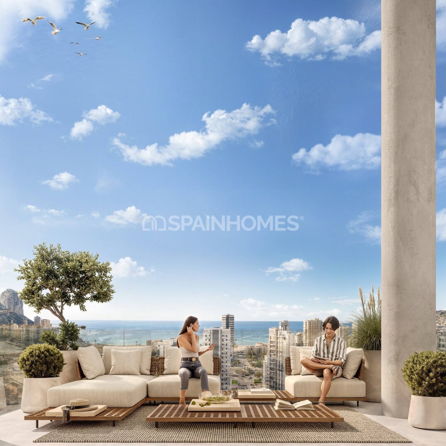 Apartamento en Calpe, Alicante, España 2 dormitorios, 75 m2 No. 161609
