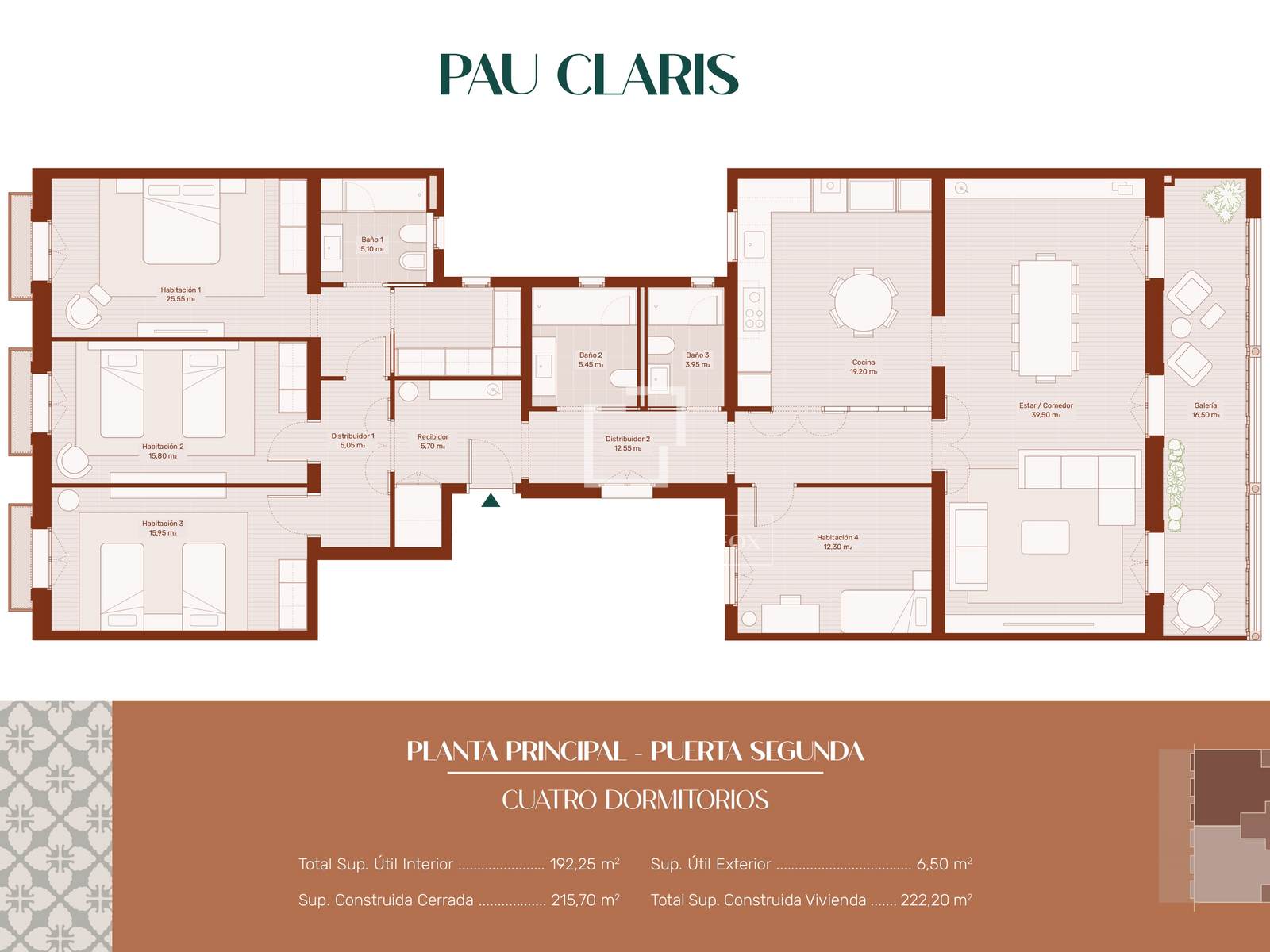 Apartment in Barcelona, Spain 4 bedrooms, 215 sq.m. No. 151001