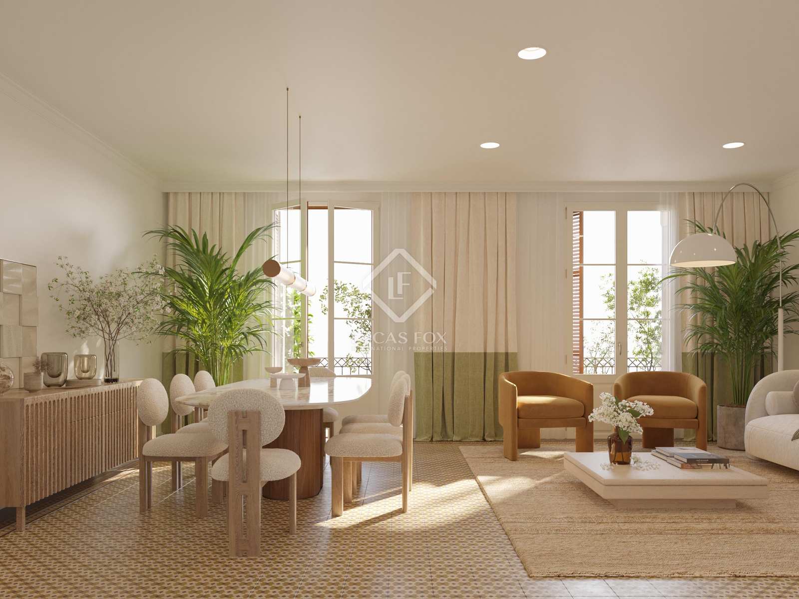 Apartment in Barcelona, Spain 4 bedrooms, 215 sq.m. No. 151001