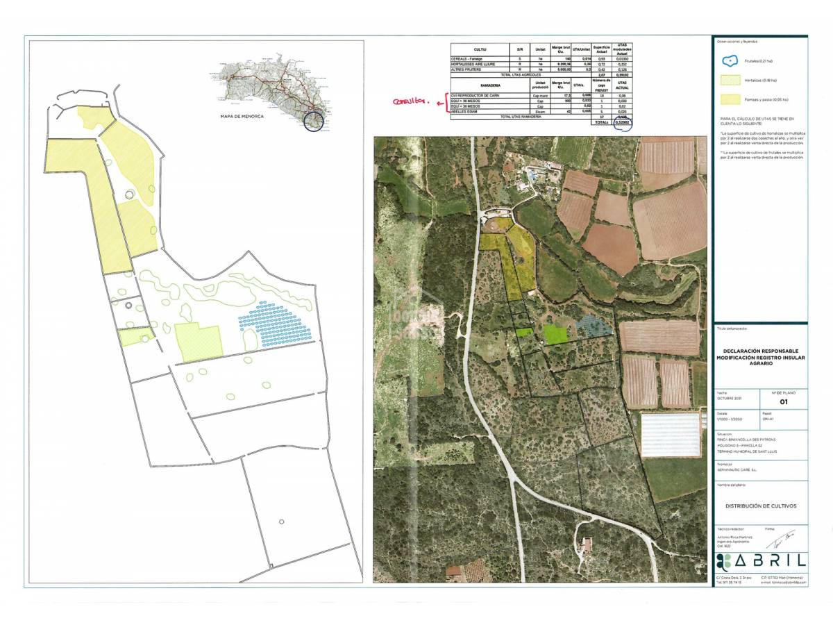 Terreno a Cala Biniancolla, Menorca, Spagna 71 mq. N° 73719