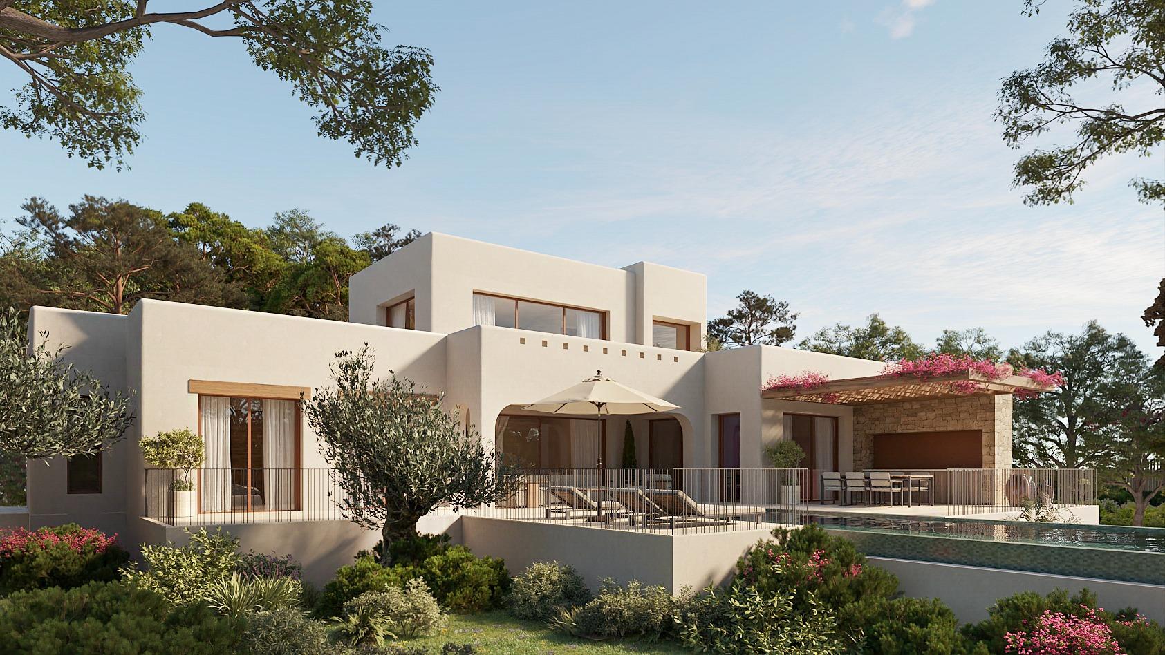 Villa i Benissa, Alicante, Spanien 3 sovrum, 545 kvm. Nr. 165868