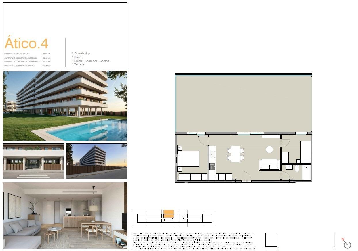 Huoneisto Moncofa, Castellon, Espanja 2 makuuhuonetta, 52 m2 No. 180978