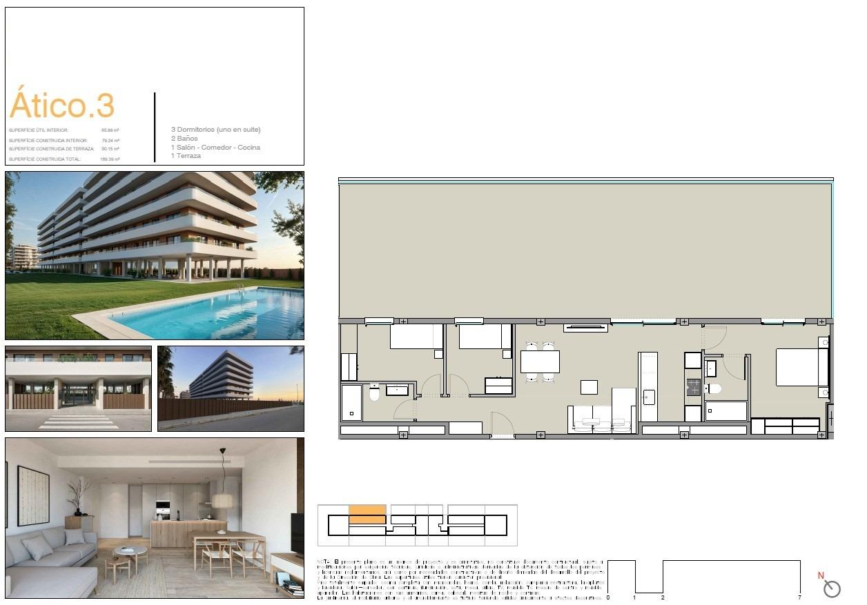 Apartment à Moncofa, Castellon, Espagne 3 chambres, 79 m2 No. 180979