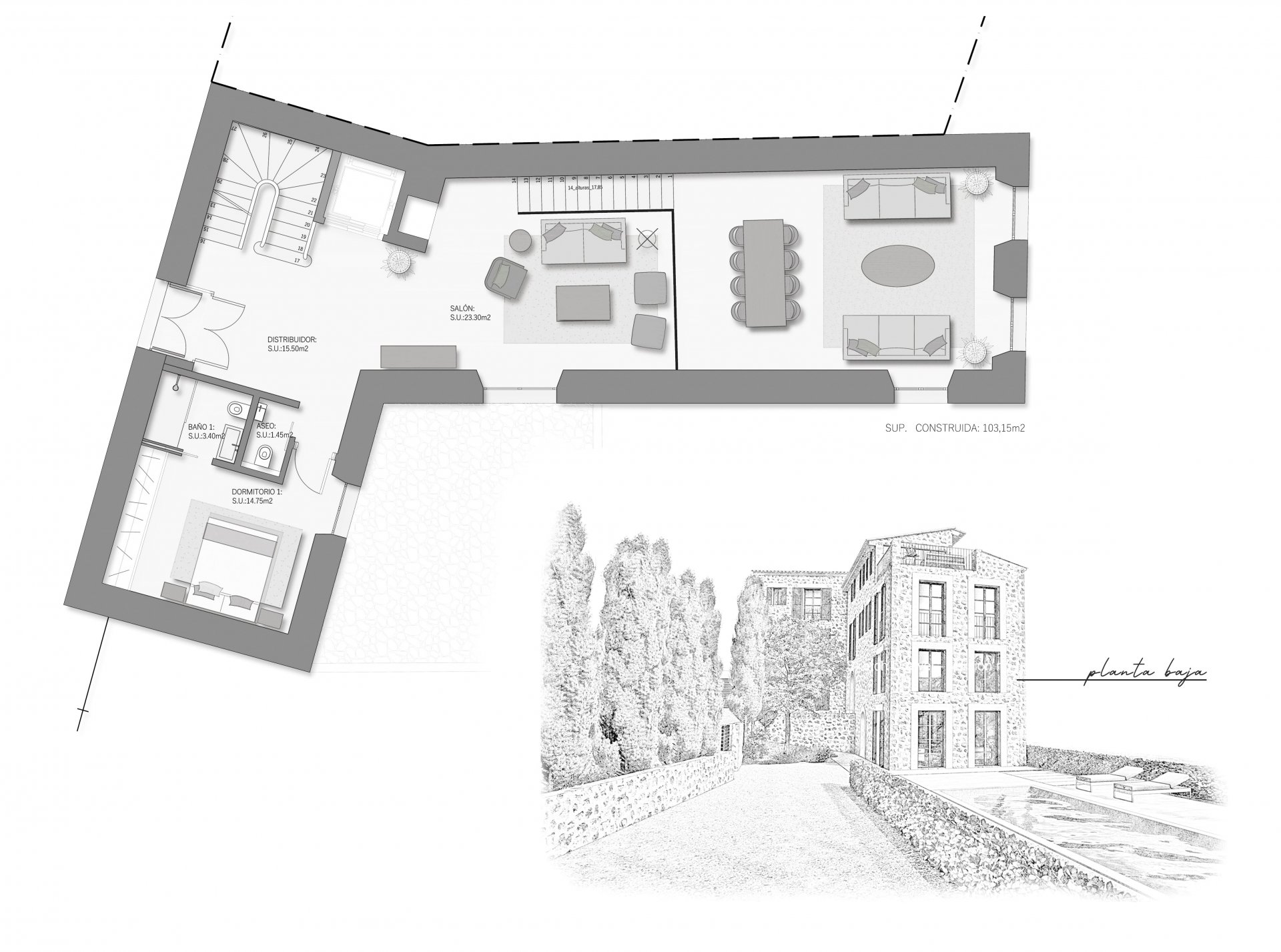 Finca Soller, Mallorca, Espanja 5 makuuhuonetta, 600 m2 No. 66925