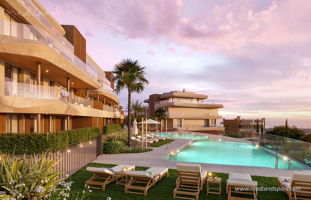 Huoneisto Mijas Costa, Malaga, Espanja 2 makuuhuonetta, 105 m2 No. 194049