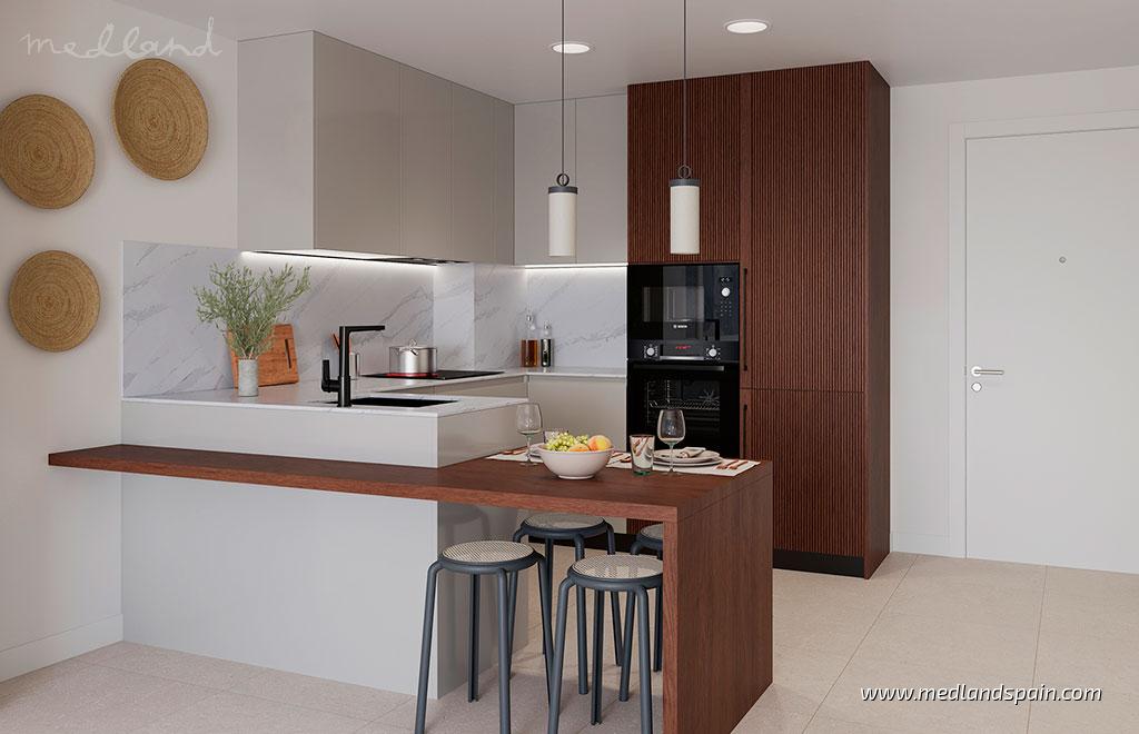 Huoneisto Mijas Costa, Malaga, Espanja 2 makuuhuonetta, 105 m2 No. 194049