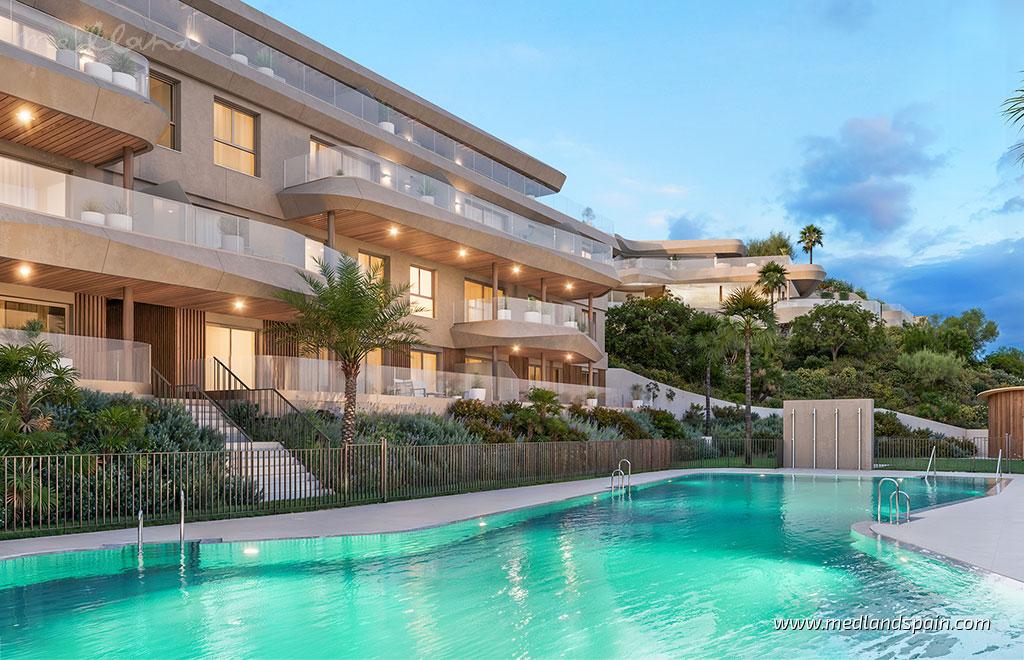 Huoneisto Mijas Costa, Malaga, Espanja 2 makuuhuonetta, 112 m2 No. 194054