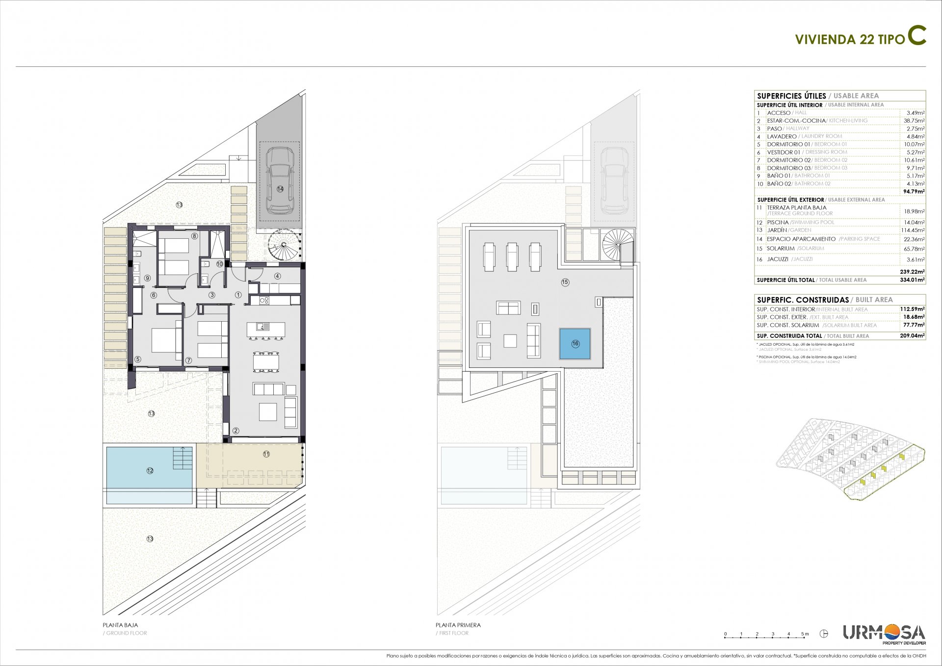 Willa w Bay View, Alicante, Hiszpania 3 sypialnie, 131.27 mkw. nr 97085