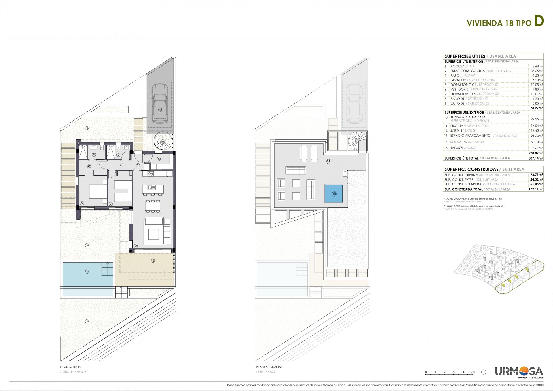 Villa i Bay View, Alicante, Spanien 2 sovrum, 117.42 kvm. Nr. 97084