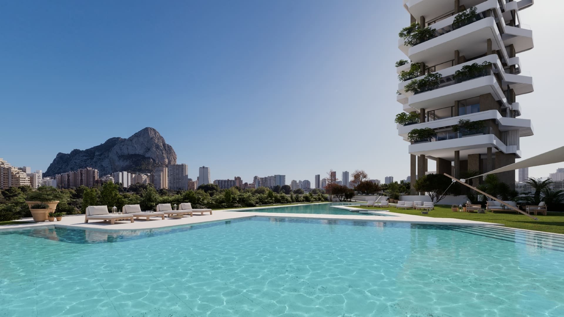 Lägenhet i Calpe, Alicante, Spanien 2 sovrum, 274 kvm. Nr. 188709