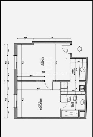 Apartament w Barcelona, Hiszpania 1 sypialnia, 55 mkw. nr 157296