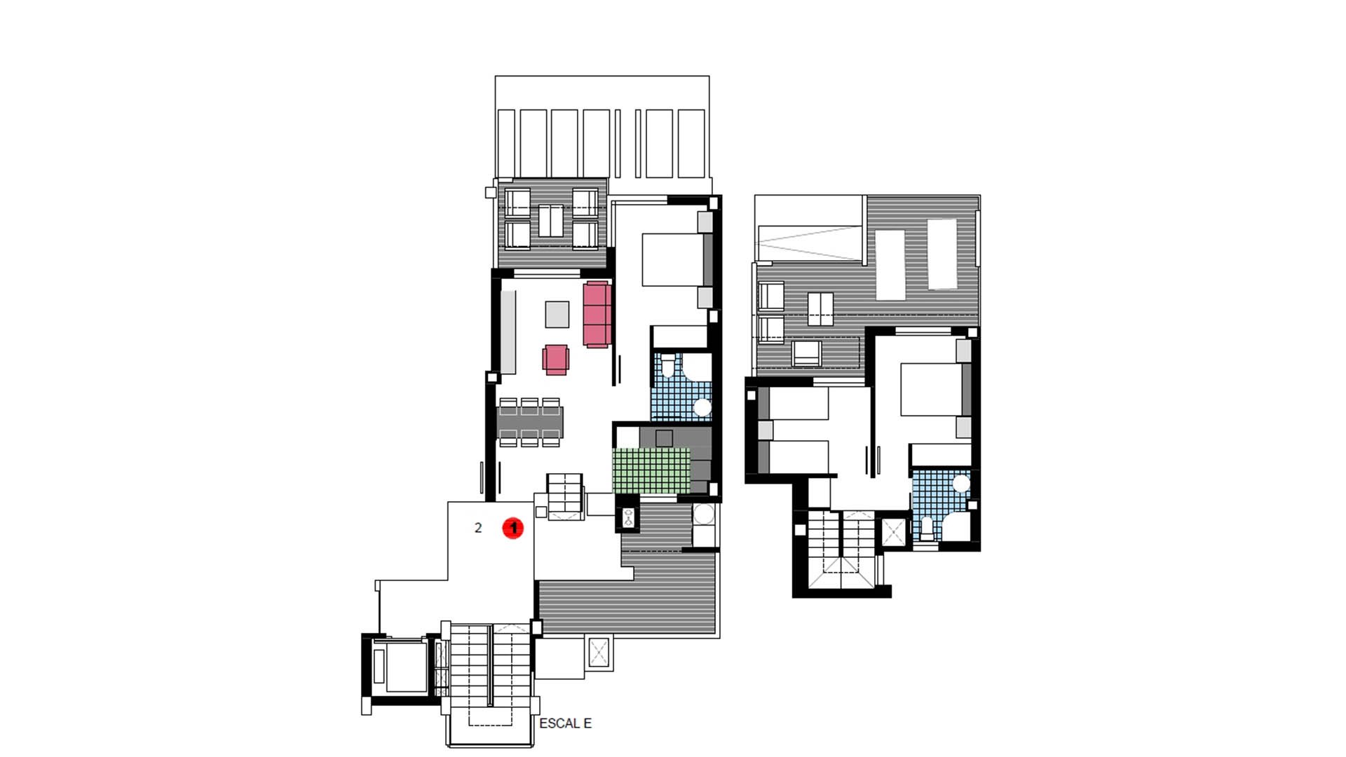 Appartamento in L´Estanyo Vil.la Romana, Denia, Alicante, Spagna 3 camere da letto, 50 mq. N° 64811