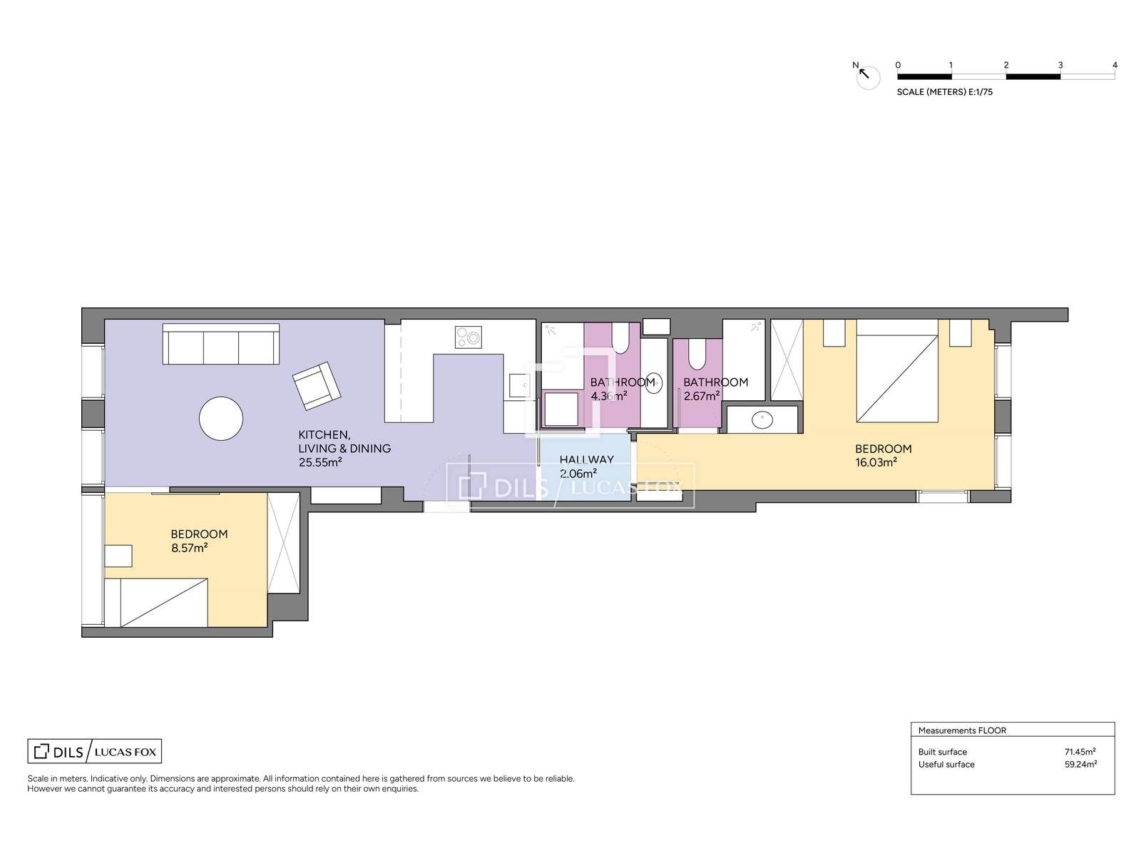 Wohnung in Barcelona, Spanien 2 Schlafzimmer, 95 m2 Nr. 192642