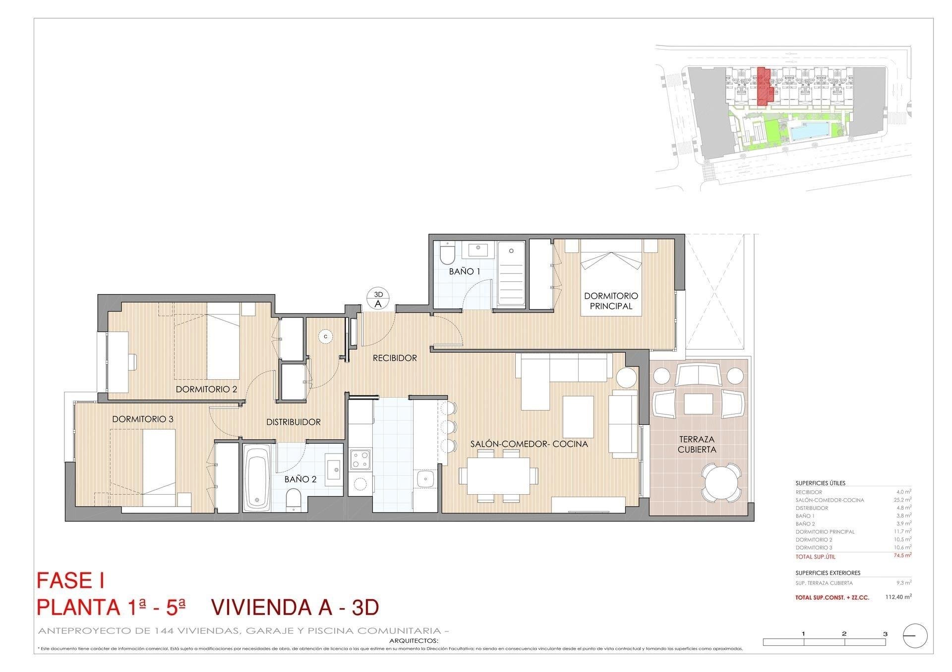 Dzīvoklis Aguilas, Murcia, Spānijā 3 istabas, 112 m2 Nr. 111201