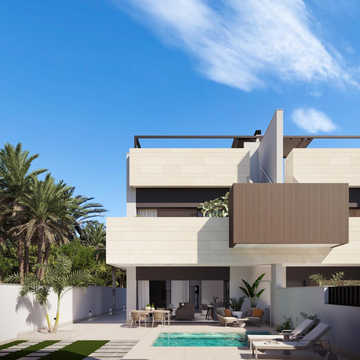 Bungalow in Pilar de la Horadada, Alicante, Spanien 3 Schlafzimmer, 92 m2 Nr. 187234