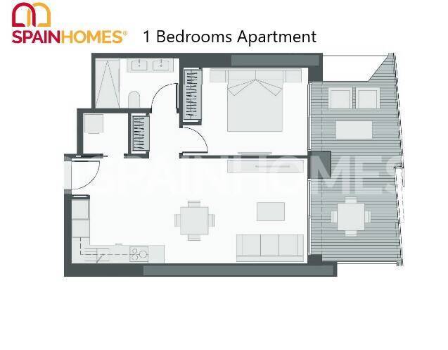 Apartment in Benidorm, Alicante, Spain 2 bedrooms, 87 sq.m. No. 70765