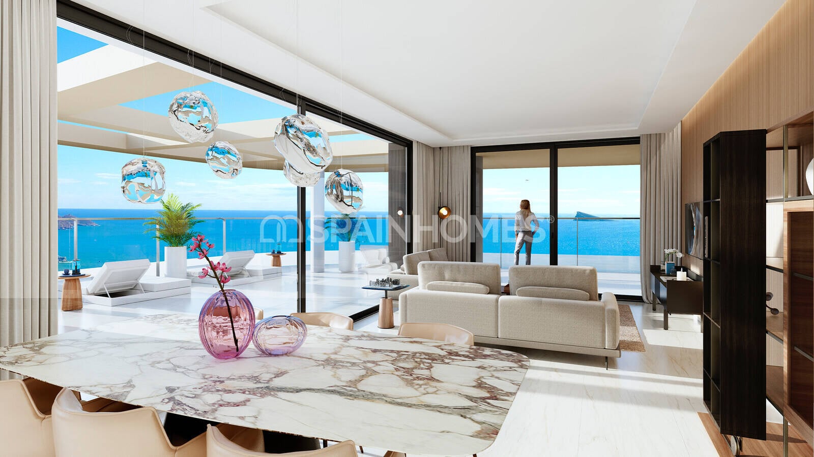 Apartment in Benidorm, Alicante, Spain 2 bedrooms, 87 sq.m. No. 70765
