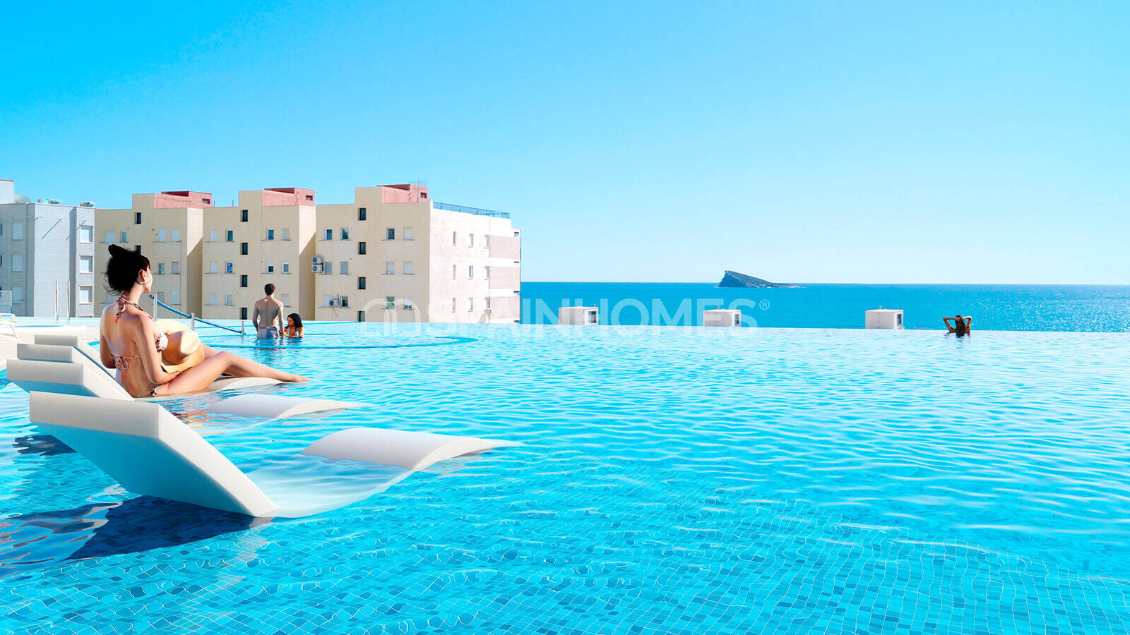 Apartment in Benidorm, Alicante, Spain 2 bedrooms, 87 sq.m. No. 70765