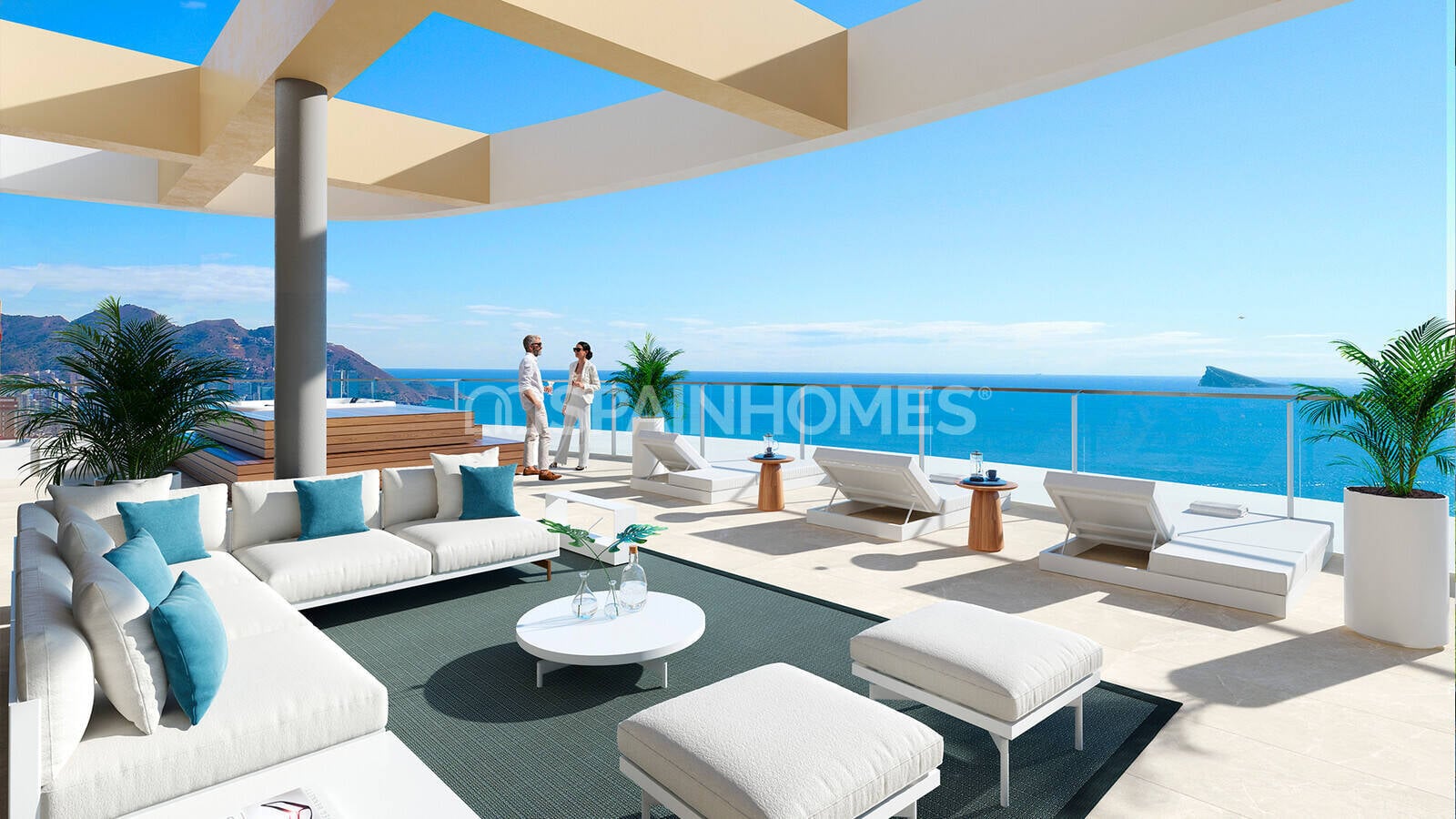 Apartment in Benidorm, Alicante, Spain 2 bedrooms, 87 sq.m. No. 70765