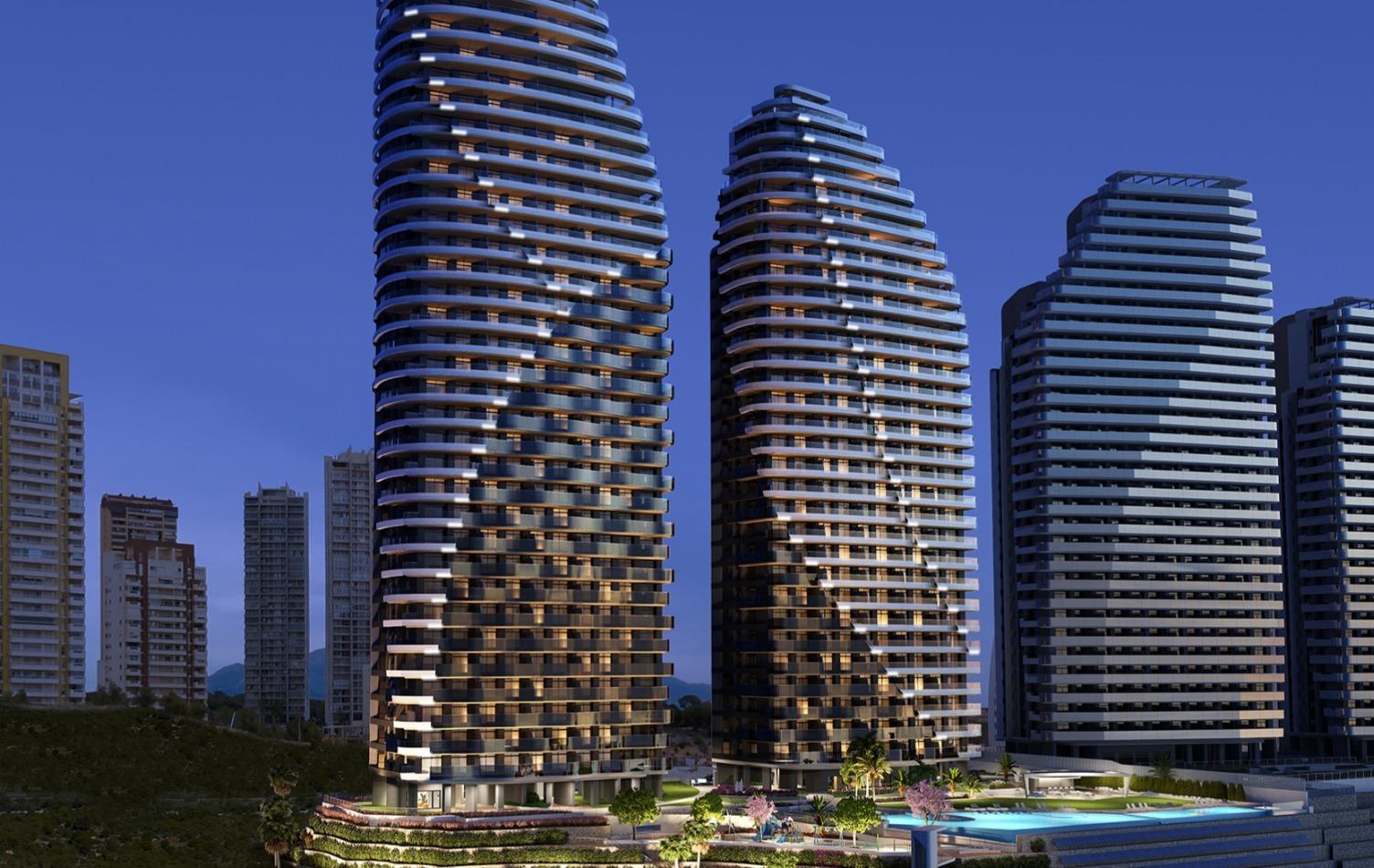 Appartamento a Benidorm, Alicante, Spagna 2 camere da letto, 109 mq. N° 66245