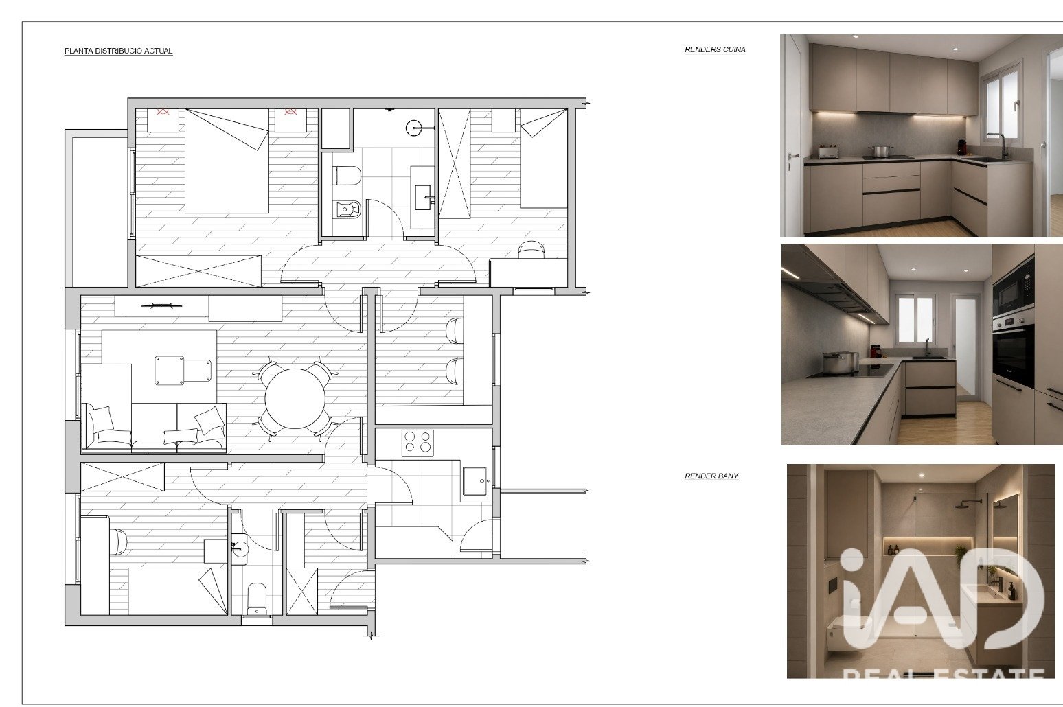 Wohnung in Barcelona, Spanien 4 Schlafzimmer, 93 m2 Nr. 187941