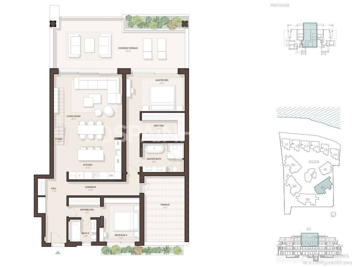 Apartamento en Estepona, Málaga, España 3 dormitorios, 156 m2 No. 177375