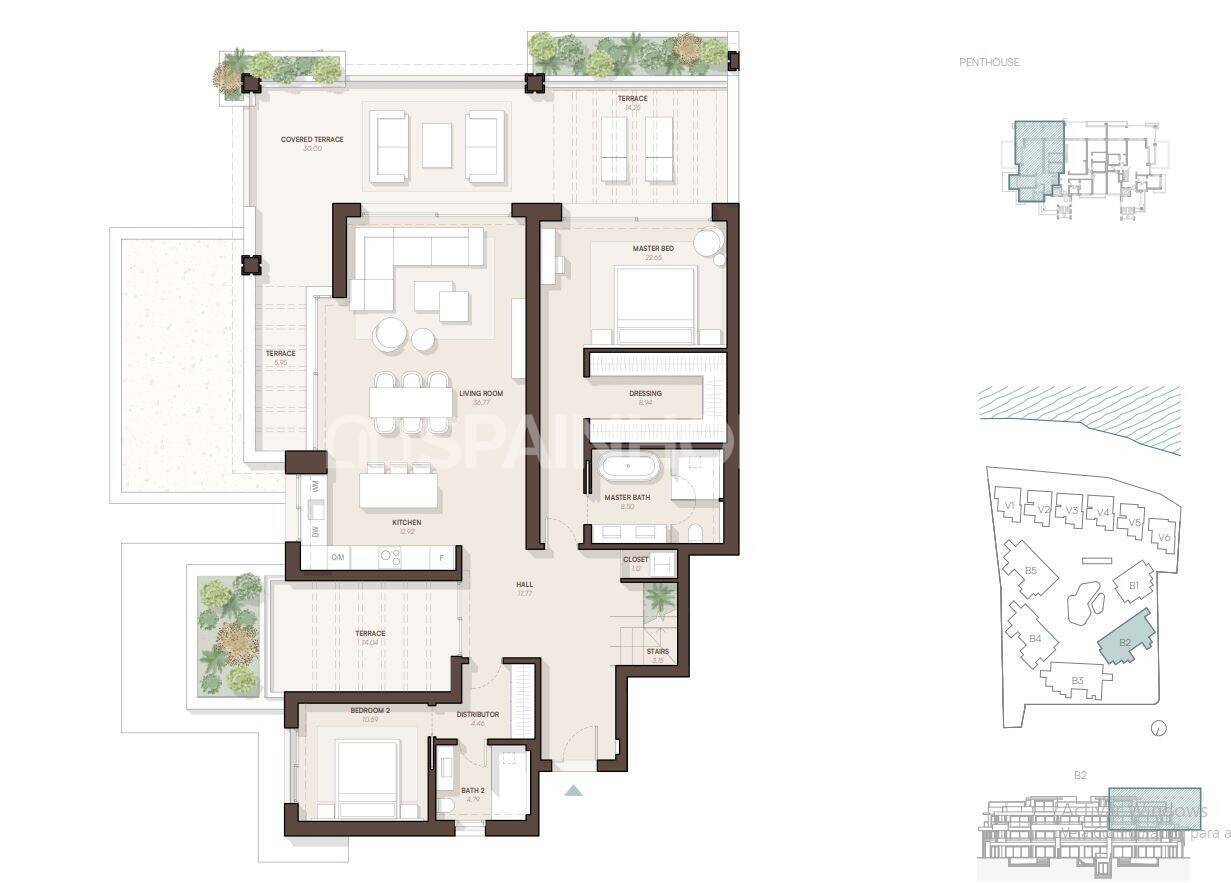 Apartamento en Estepona, Málaga, España 3 dormitorios, 156 m2 No. 177375