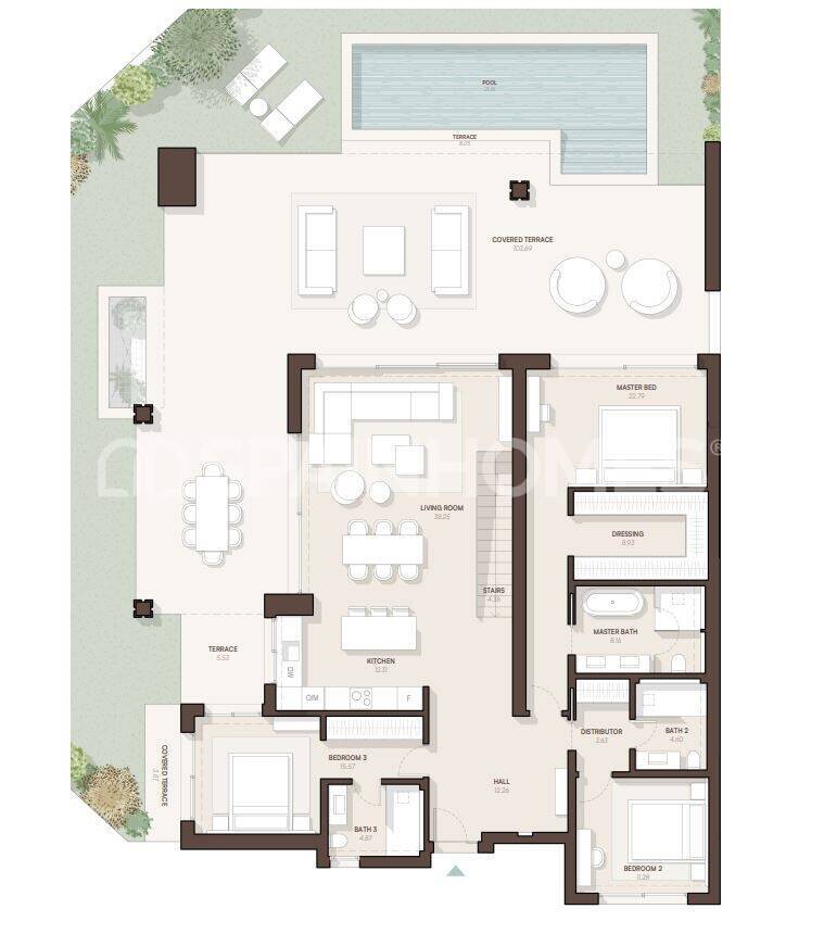 Apartamento en Estepona, Málaga, España 3 dormitorios, 156 m2 No. 177375