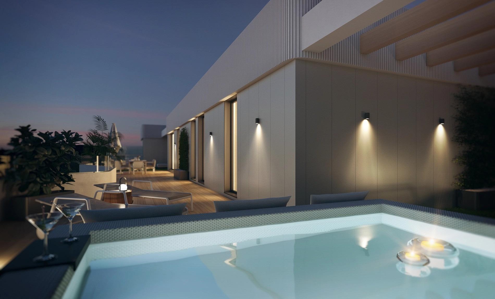 Takvåning i Mijas, Malaga, Spanien 3 sovrum, 124 kvm. Nr. 169393