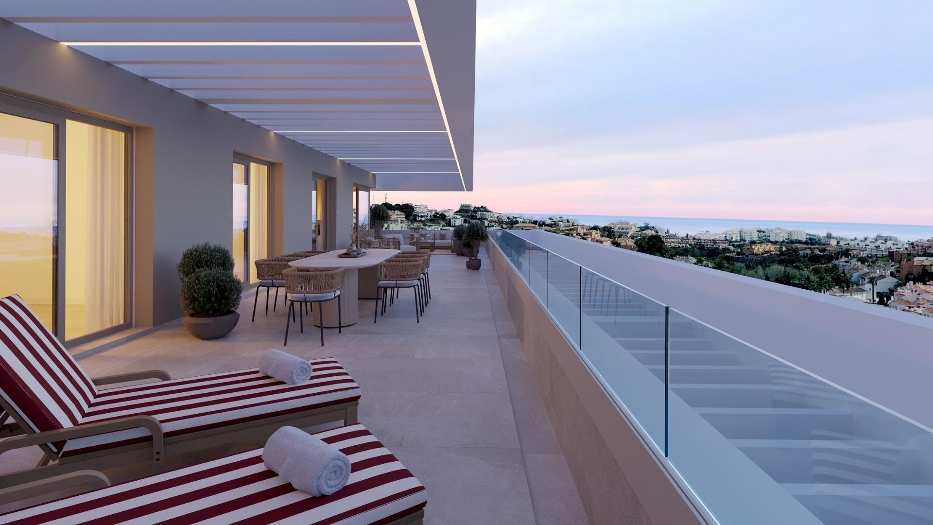Penthouse in Mijas, Malaga, Spain 3 bedrooms, 135 sq.m. No. 169754