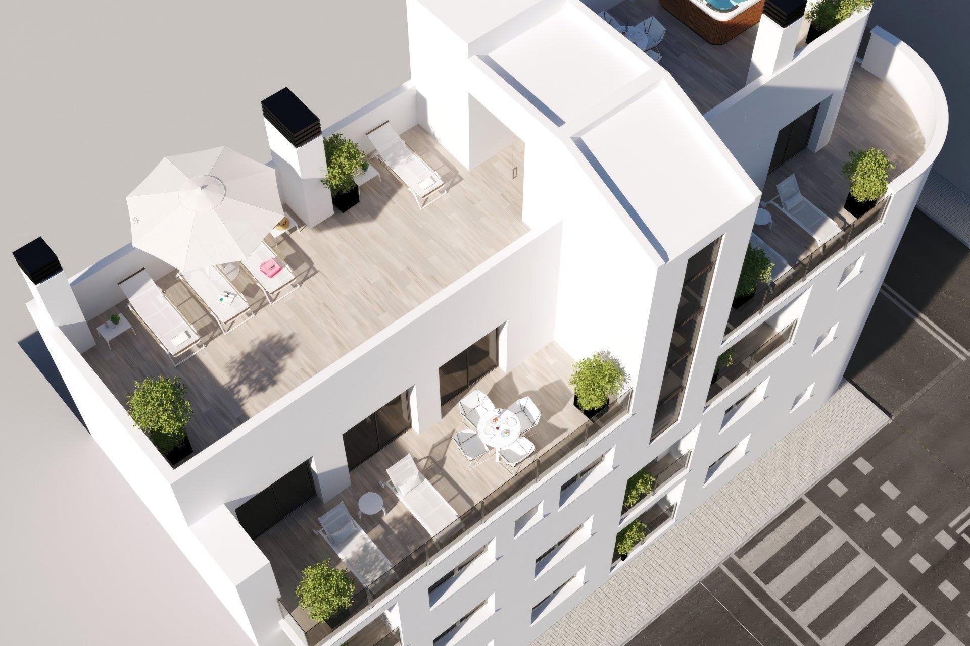 Huoneisto Torrevieja, Alicante, Espanja 1 makuuhuone, 52 m2 No. 184288