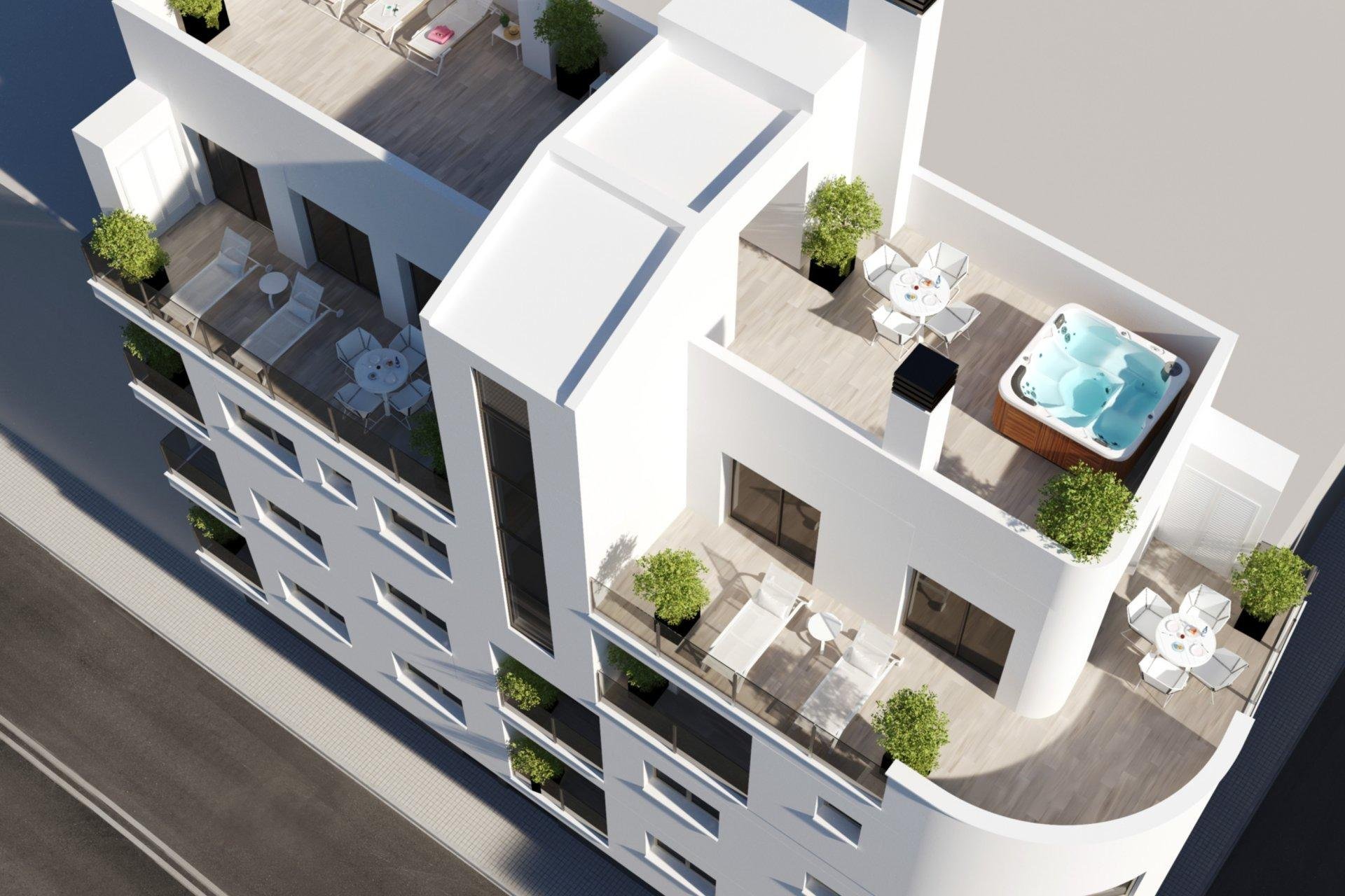Huoneisto Torrevieja, Alicante, Espanja 1 makuuhuone, 52 m2 No. 184288