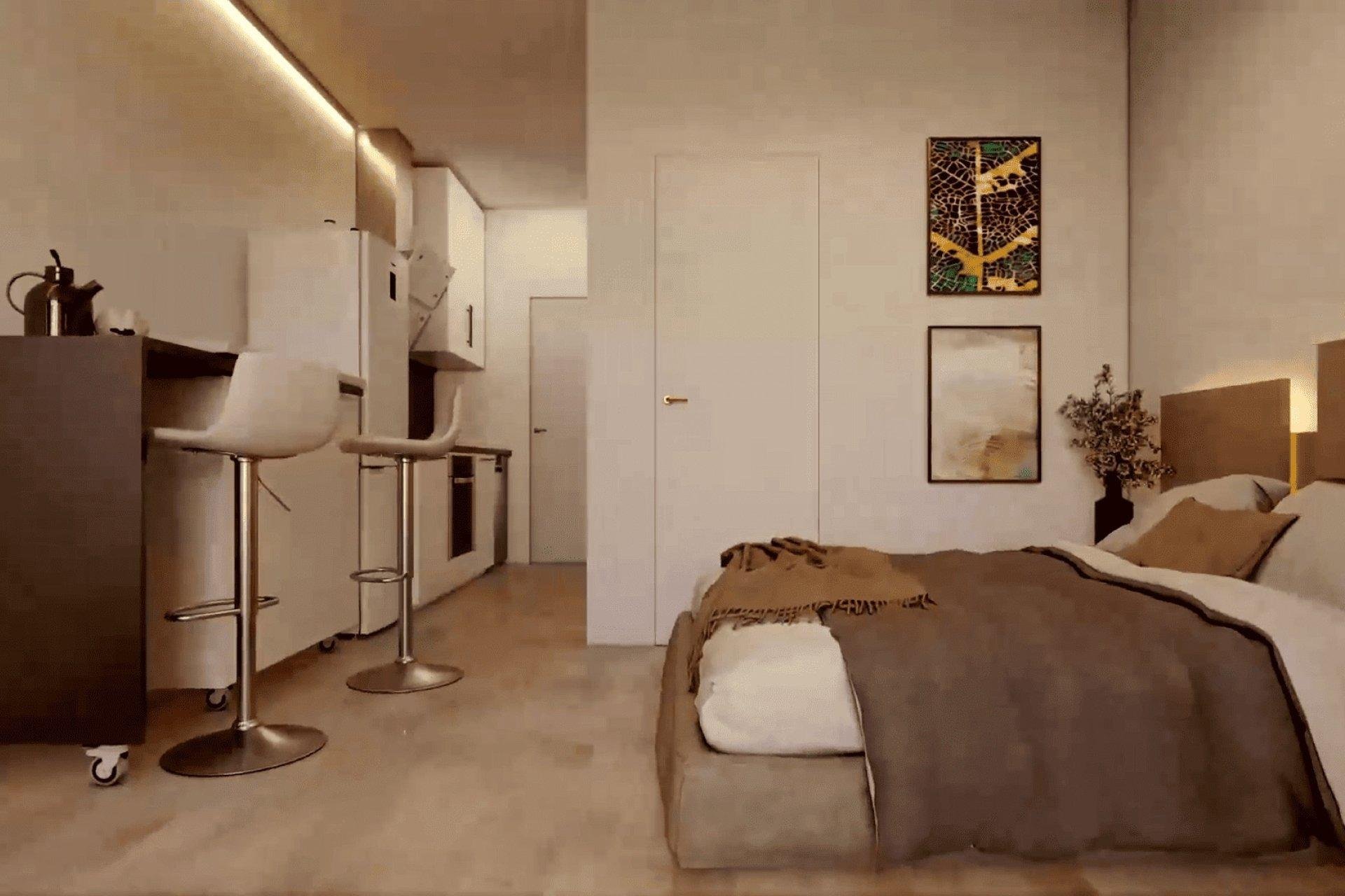 Huoneisto Torrevieja, Alicante, Espanja 1 makuuhuone, 46 m2 No. 184283