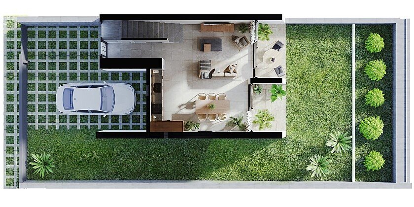 Townhouse in Calpe, Alicante, Spain 3 bedrooms, 140 sq.m. No. 103402