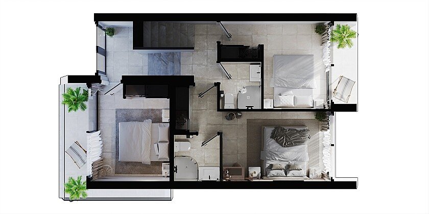 Townhouse in Calpe, Alicante, Spain 3 bedrooms, 140 sq.m. No. 103402