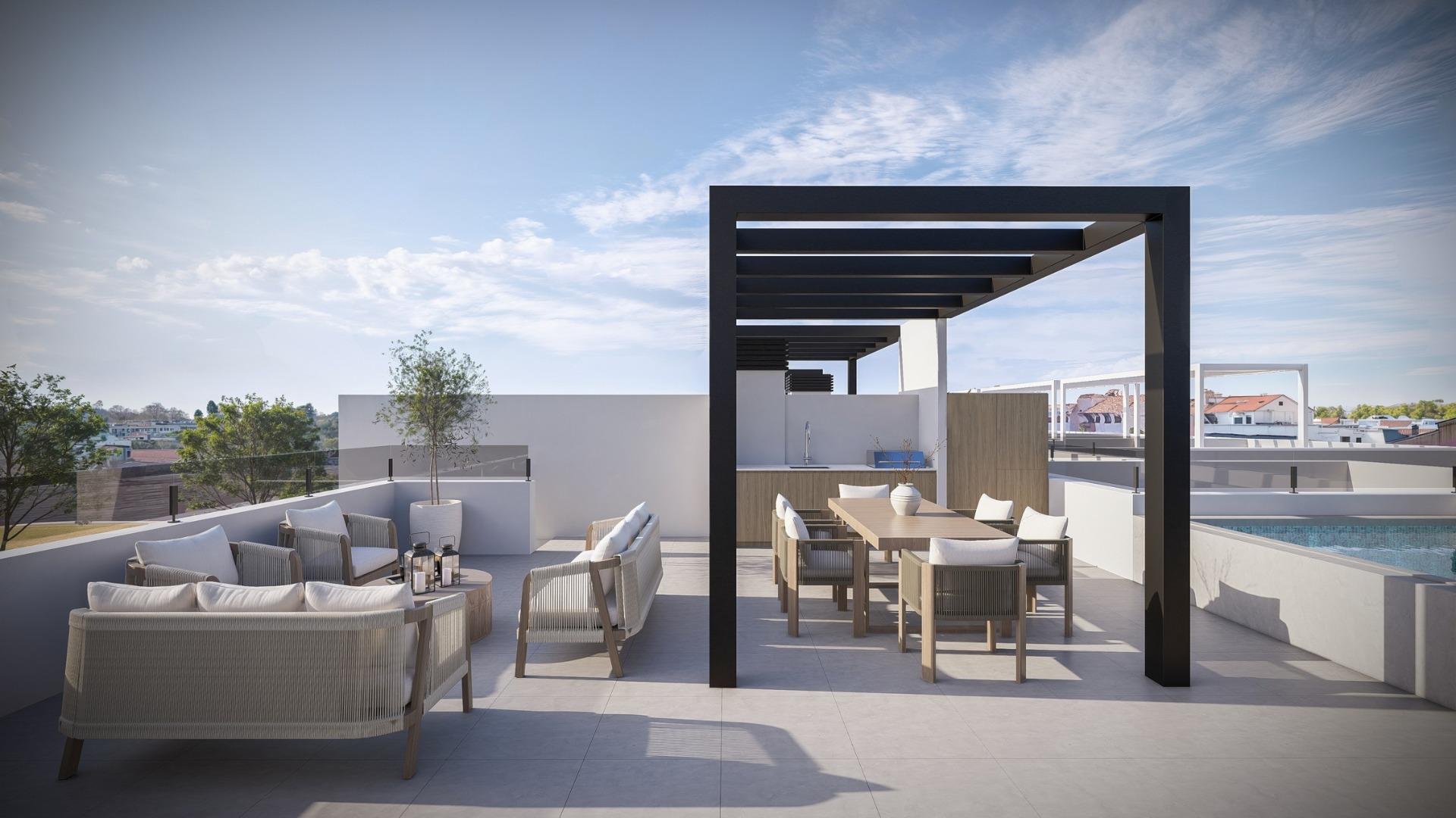 Bungalow i San Pedro del Pinatar, Murcia, Spanien 2 sovrum, 70 kvm. Nr. 180137
