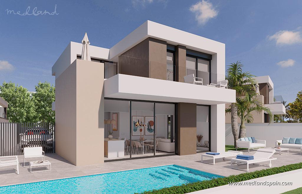 Villa i Santiago de la Ribera, Murcia, Spanien 3 sovrum, 140 kvm. Nr. 143897