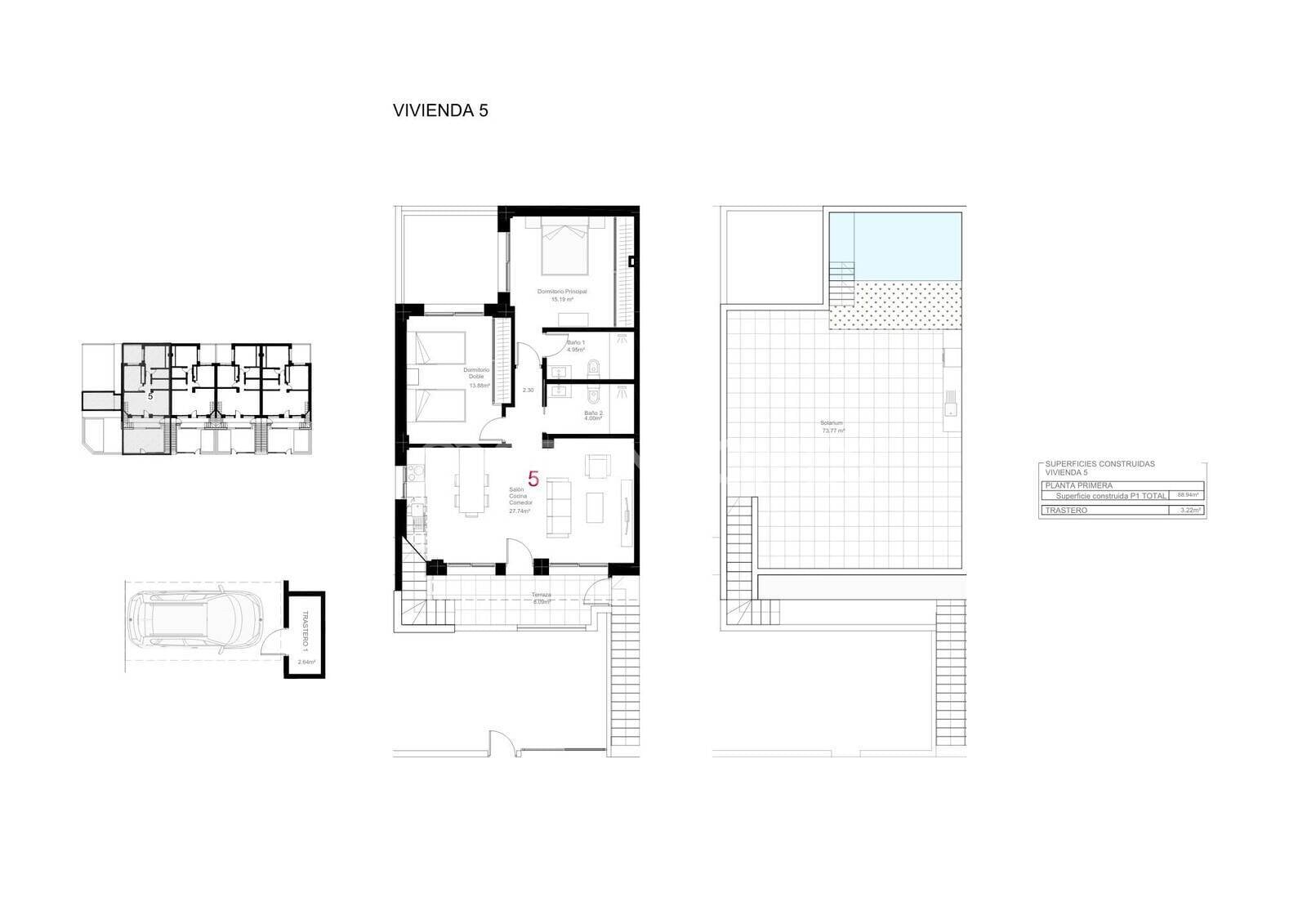 Huoneisto San Pedro del Pinatar, Murcia, Espanja 2 makuuhuonetta, 92 m2 No. 161600