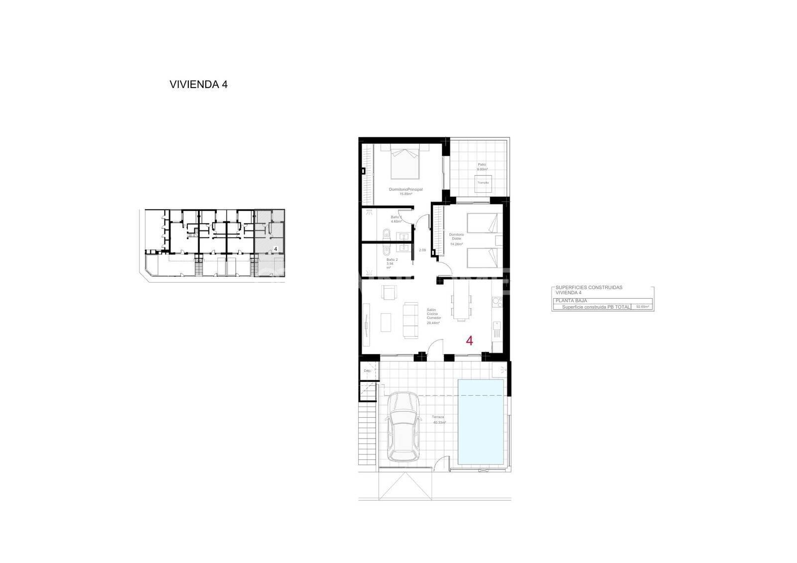 Huoneisto San Pedro del Pinatar, Murcia, Espanja 2 makuuhuonetta, 92 m2 No. 161600