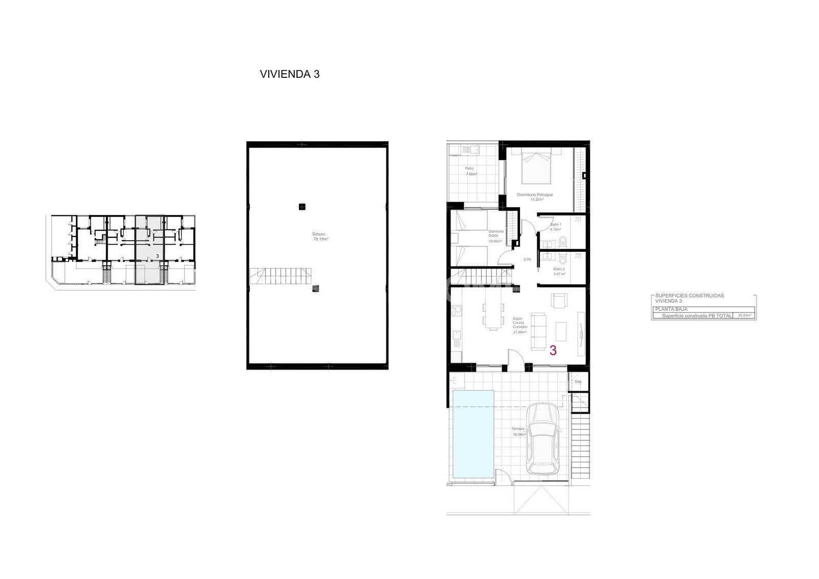 Huoneisto San Pedro del Pinatar, Murcia, Espanja 2 makuuhuonetta, 92 m2 No. 161600
