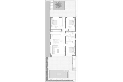 Layout 3 bedrooms, 106 sq.m. in VILLAS ALEJANDRA XIV in Los Alcázares, Murcia, Spain No. 156112