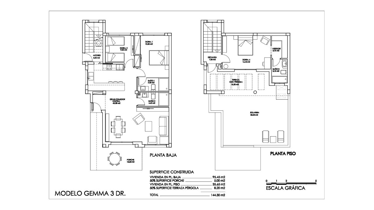 Villa in Bellavista, San Miguel de Salinas, Alicante, Spain 3 bedrooms, 144 sq.m. No. 59705
