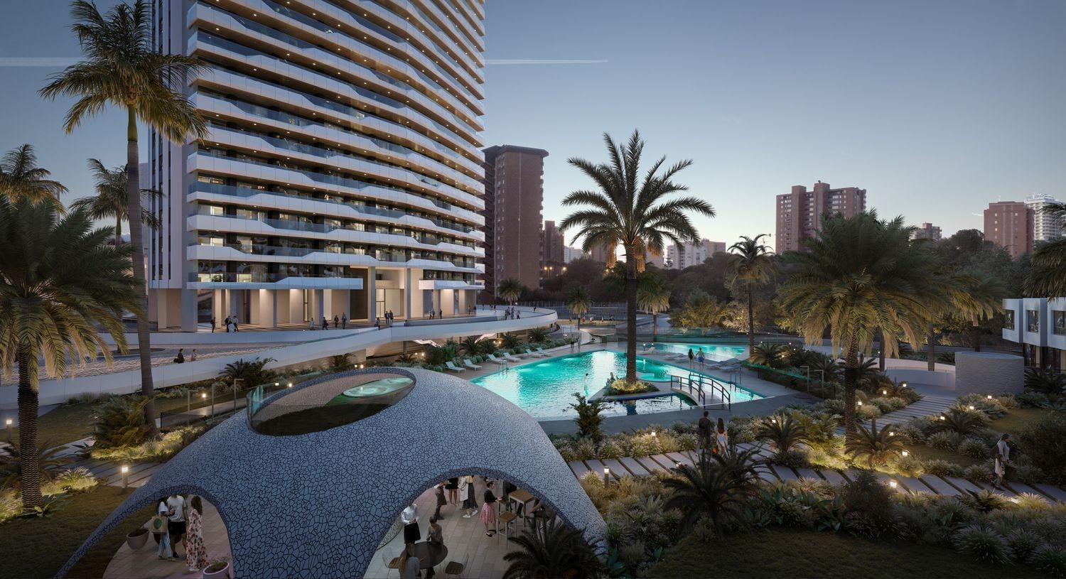Wohnung in Benidorm, Alicante, Spanien 3 Schlafzimmer, 105 m2 Nr. 196105
