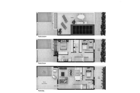 Villa floor plan «3BR-2», 3 bedrooms in Evo Villas