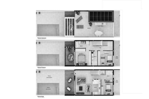 Villa floor plan «3BR-1», 3 bedrooms in Evo Villas