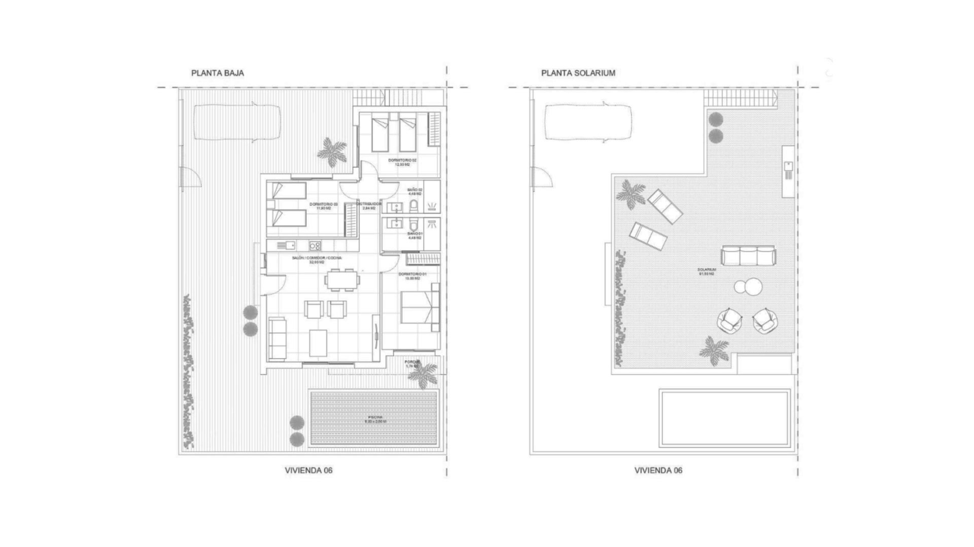 Villa en Residencial Breathe III, Murcia, España 3 dormitorios, 96.32 m2 No. 148443