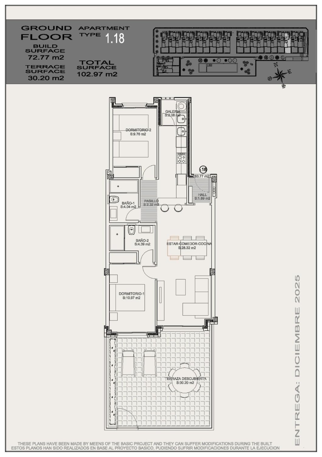 Bungalow in Torrevieja, Alicante, Spain 2 bedrooms, 72 sq.m. No. 135316